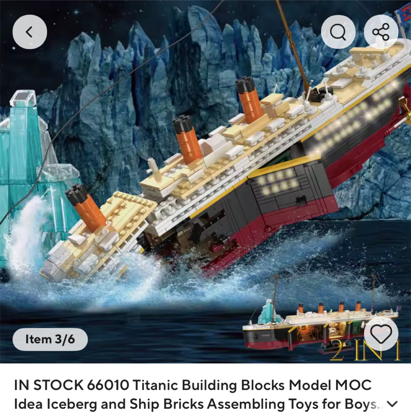 Titanic Building Blocks Model 66010 - photo 3