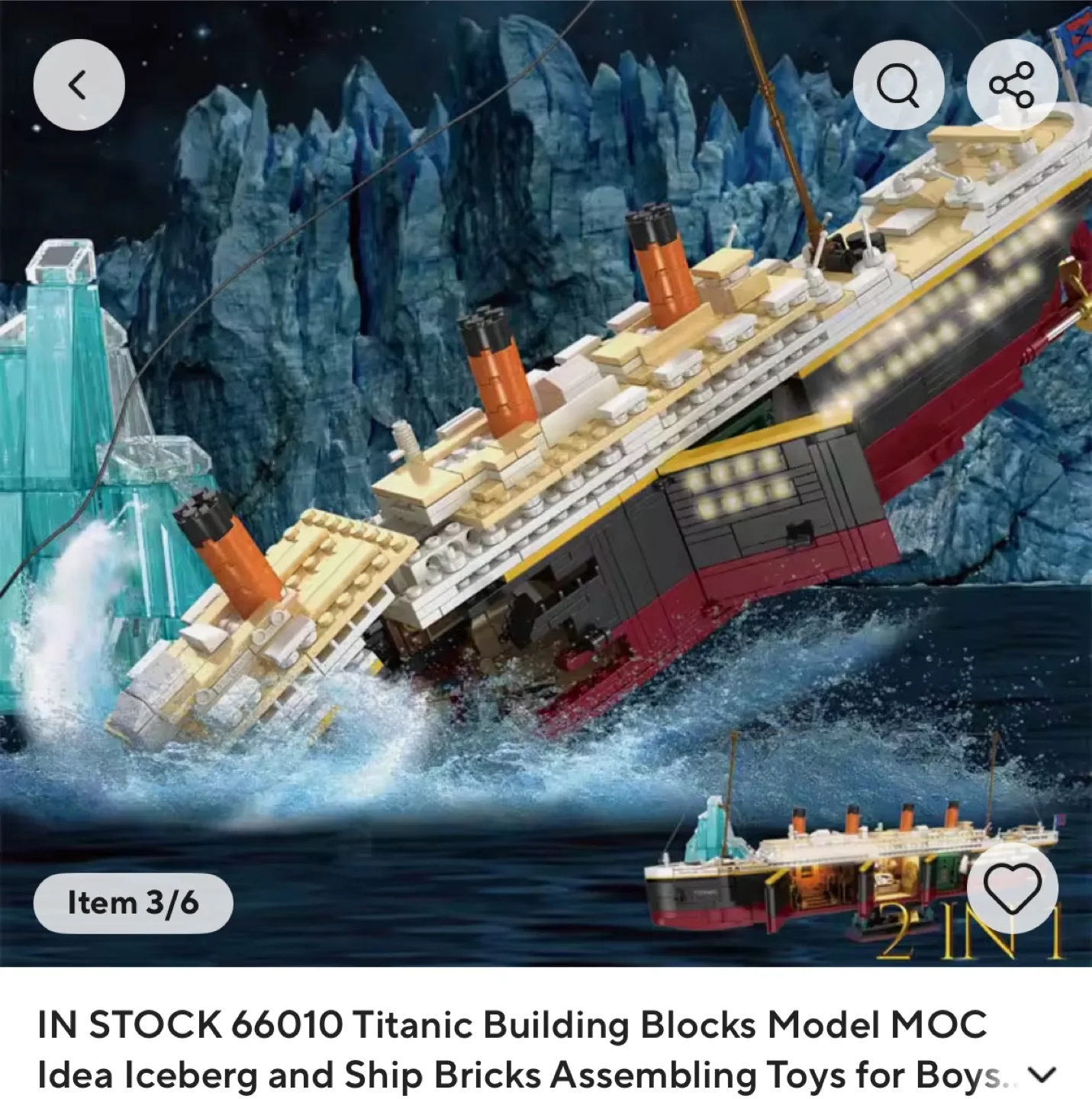 Titanic Building Blocks Model 66010 image indicator(3)