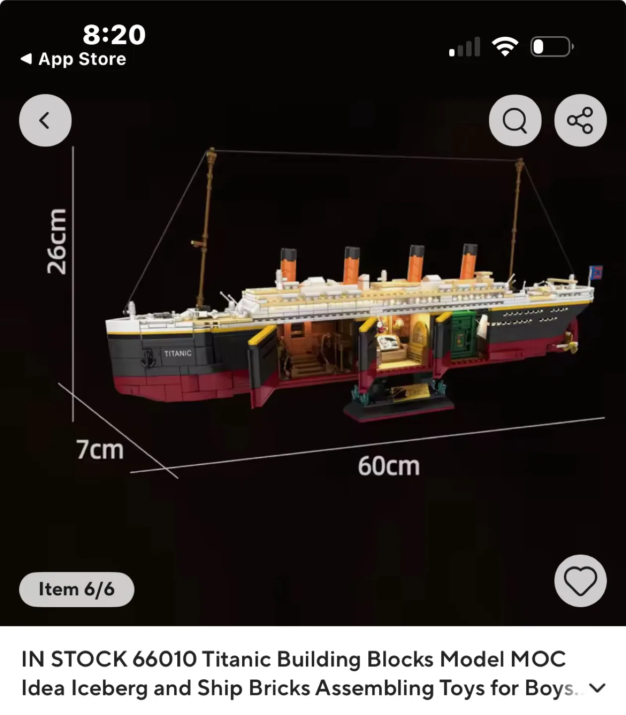 Titanic Building Blocks Model 66010 image indicator(5)