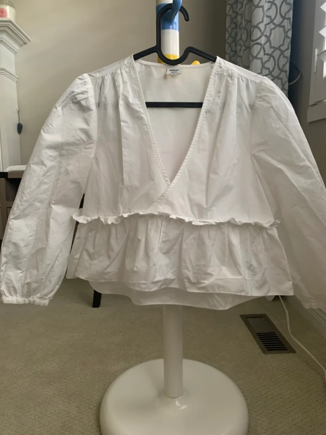 Sunday Best White Blouse - Size XS thumbnail