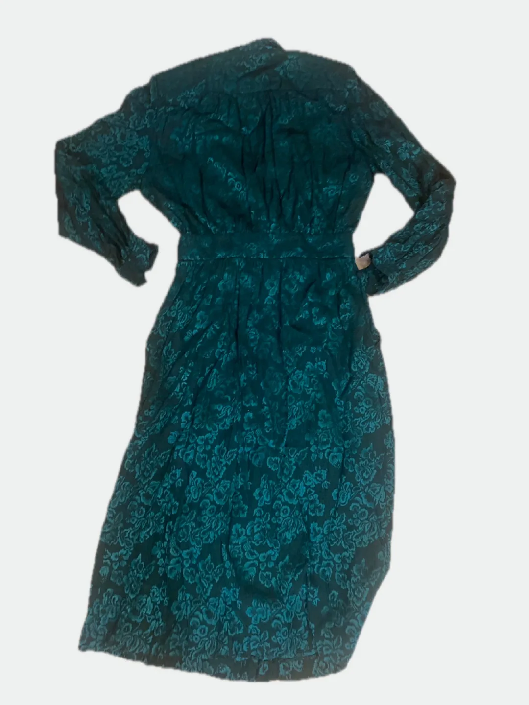 Carlo Reni Teal Floral Dress image indicator(4)