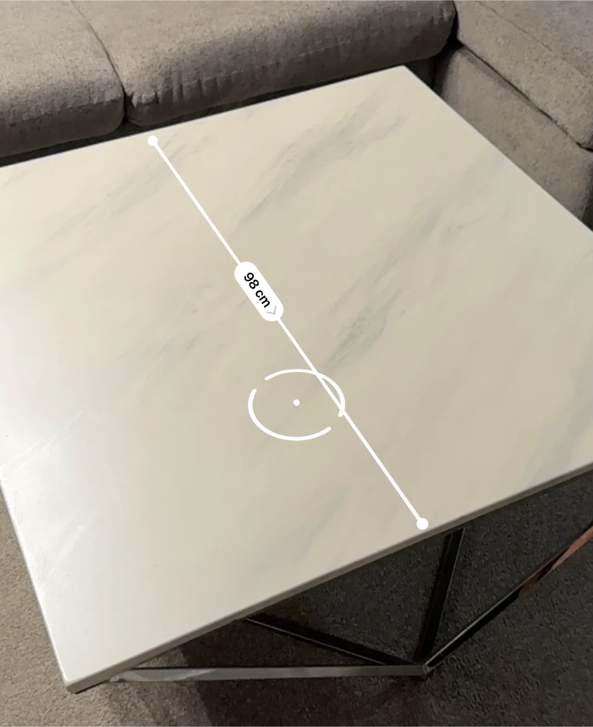 Modern Square Elegant Coffee Table - 17.5” x 38.5” image indicator(8)