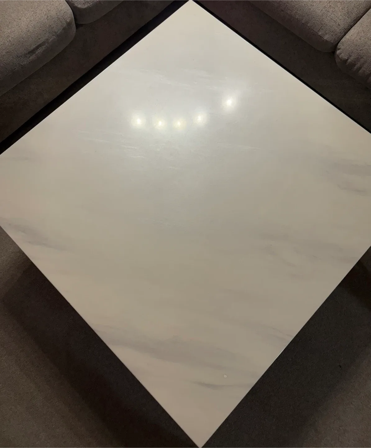 Modern Square Elegant Coffee Table - 17.5” x 38.5” image indicator(7)