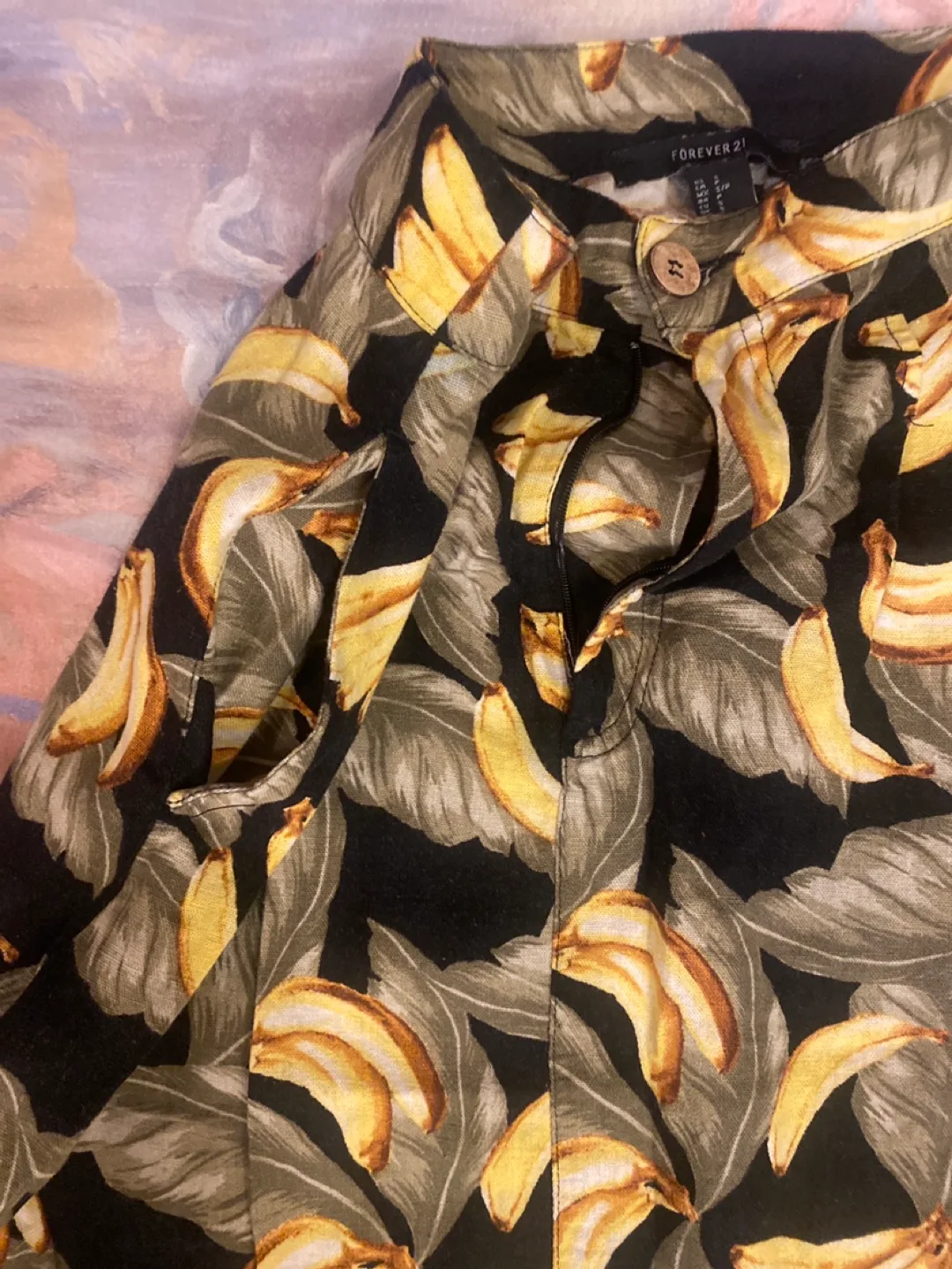 Forever 21 Banana Print Skirt - Size S image indicator(3)