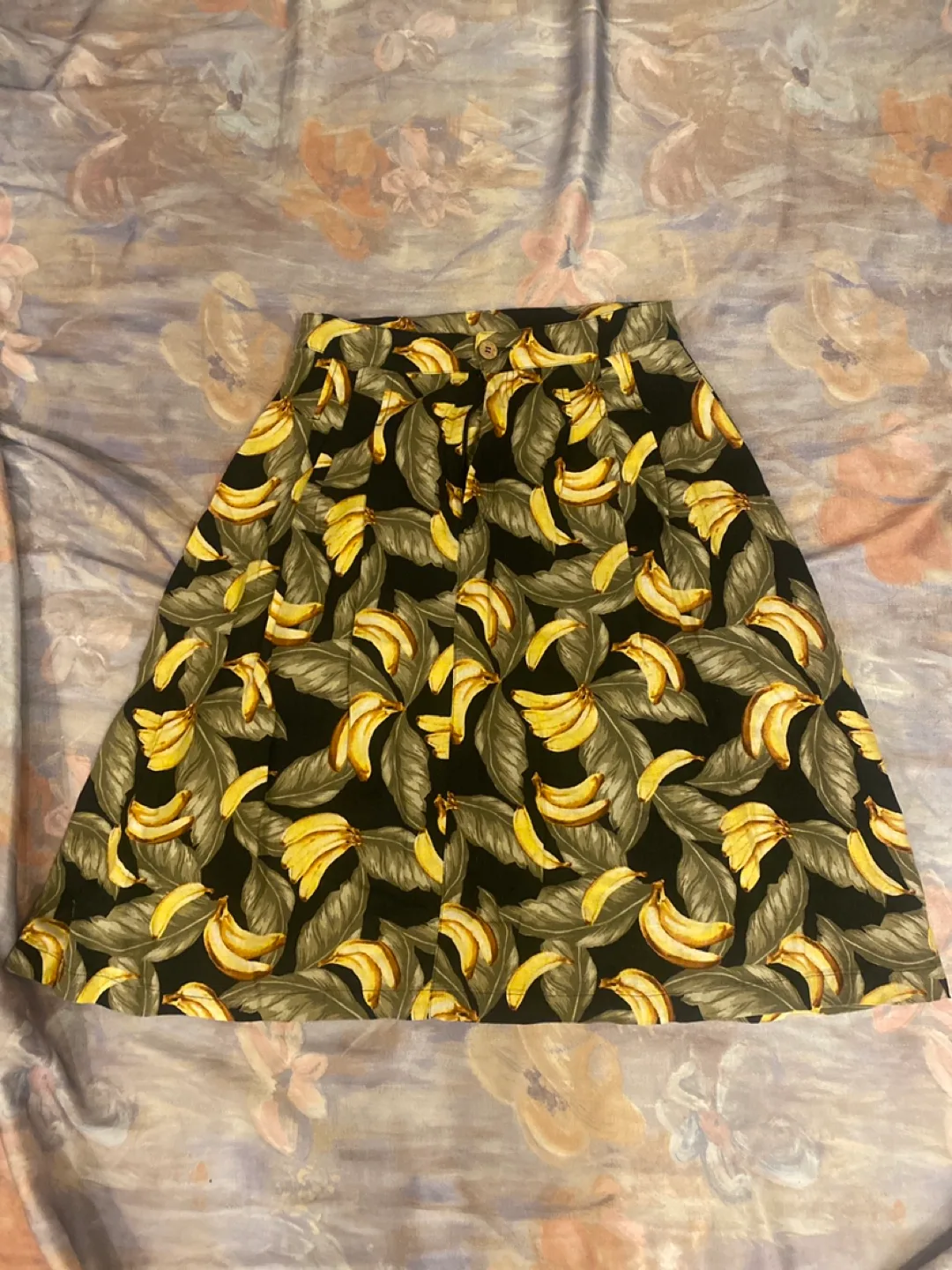 Forever 21 Banana Print Skirt - Size S thumbnail