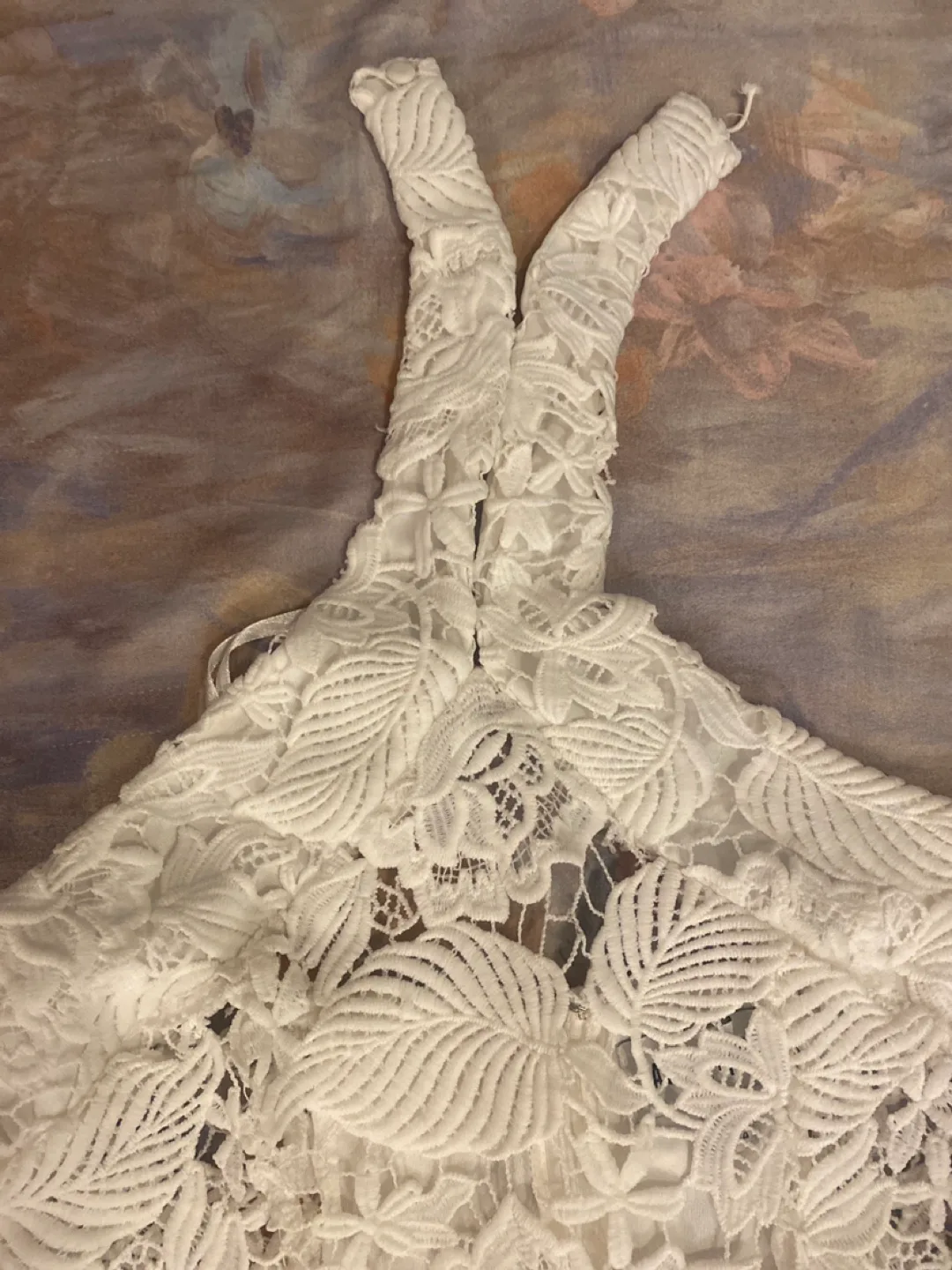 MOVING!!! White Lace Dress image indicator(3)