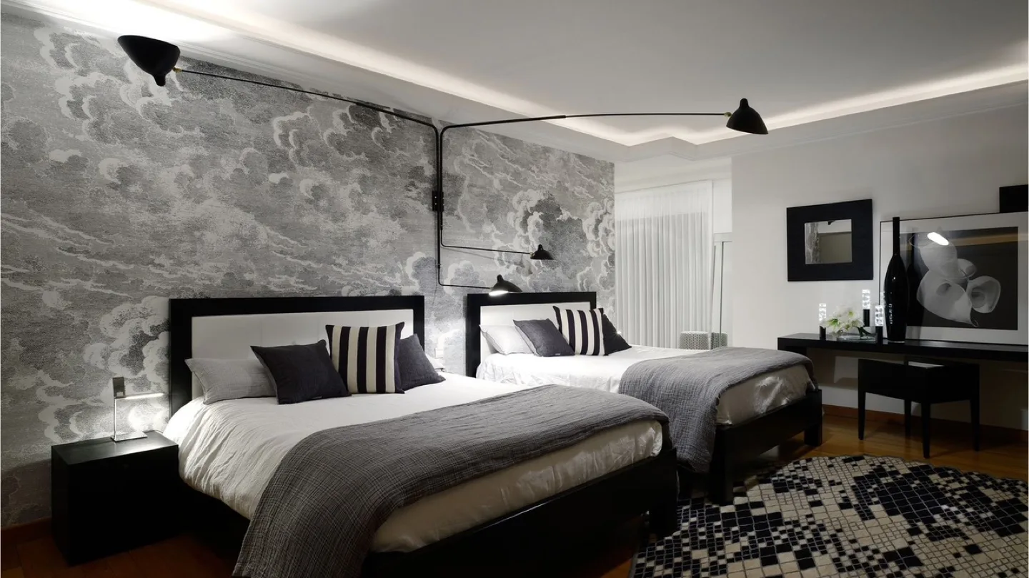 Serge Mouille Style 6-Arm Ceiling Lamp thumbnail