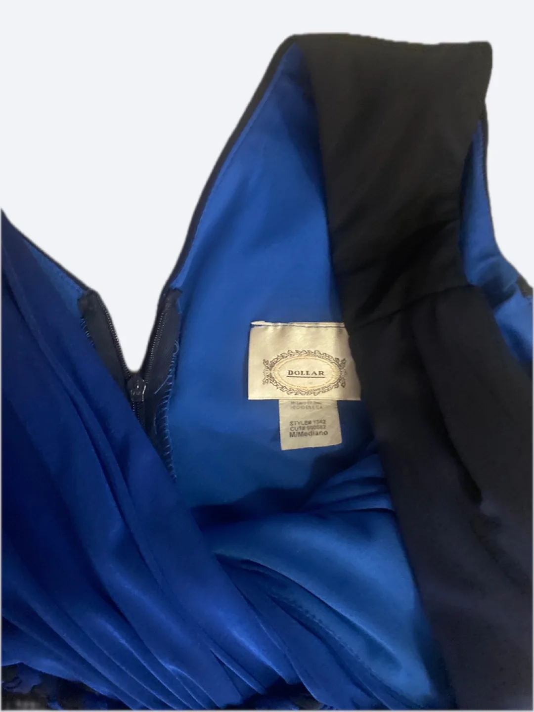 Doliar Blue Evening Gown - Size M image indicator(3)