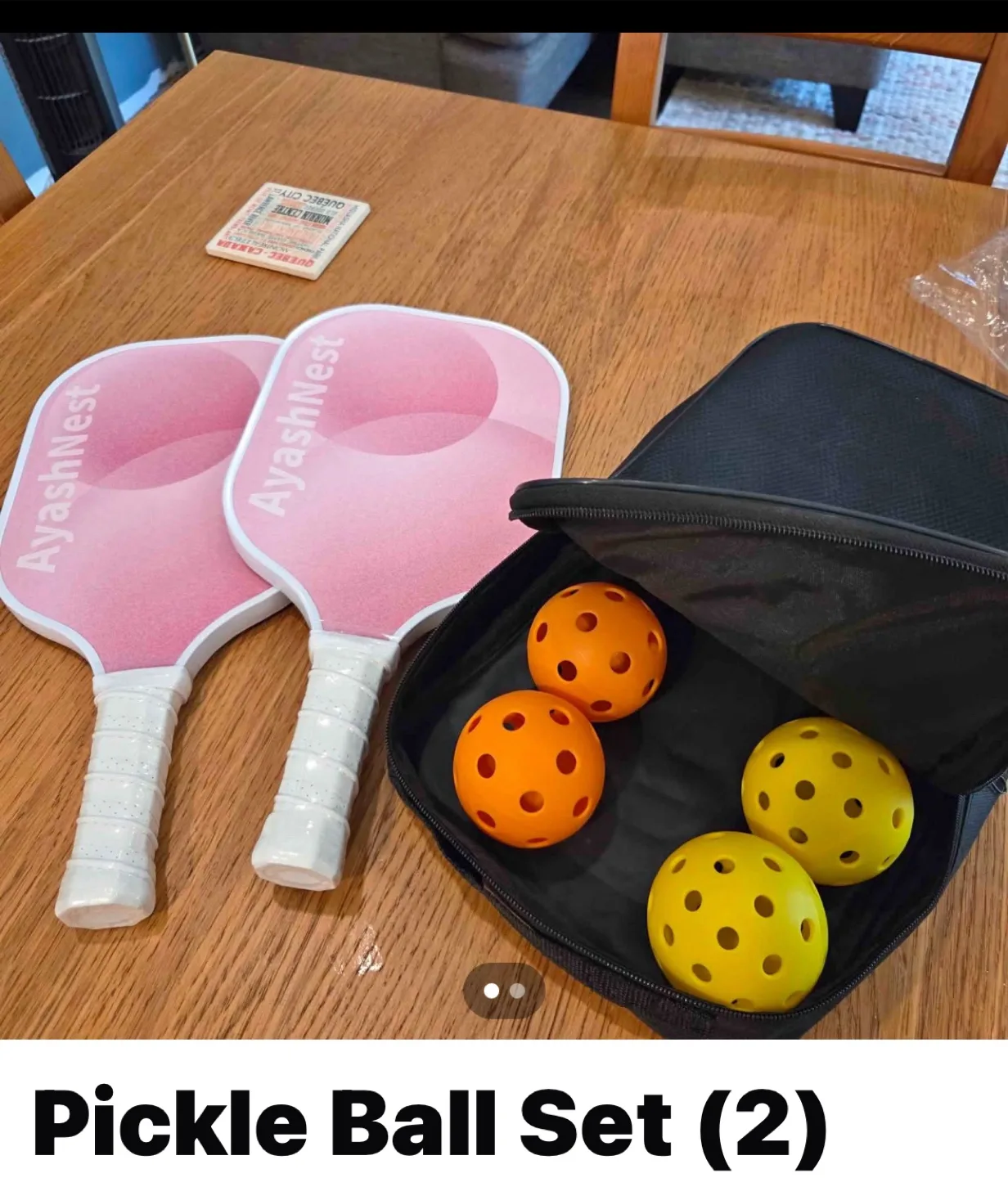 AyashNest Pickleball Set - 2 Paddles & 4 Balls image indicator(4)