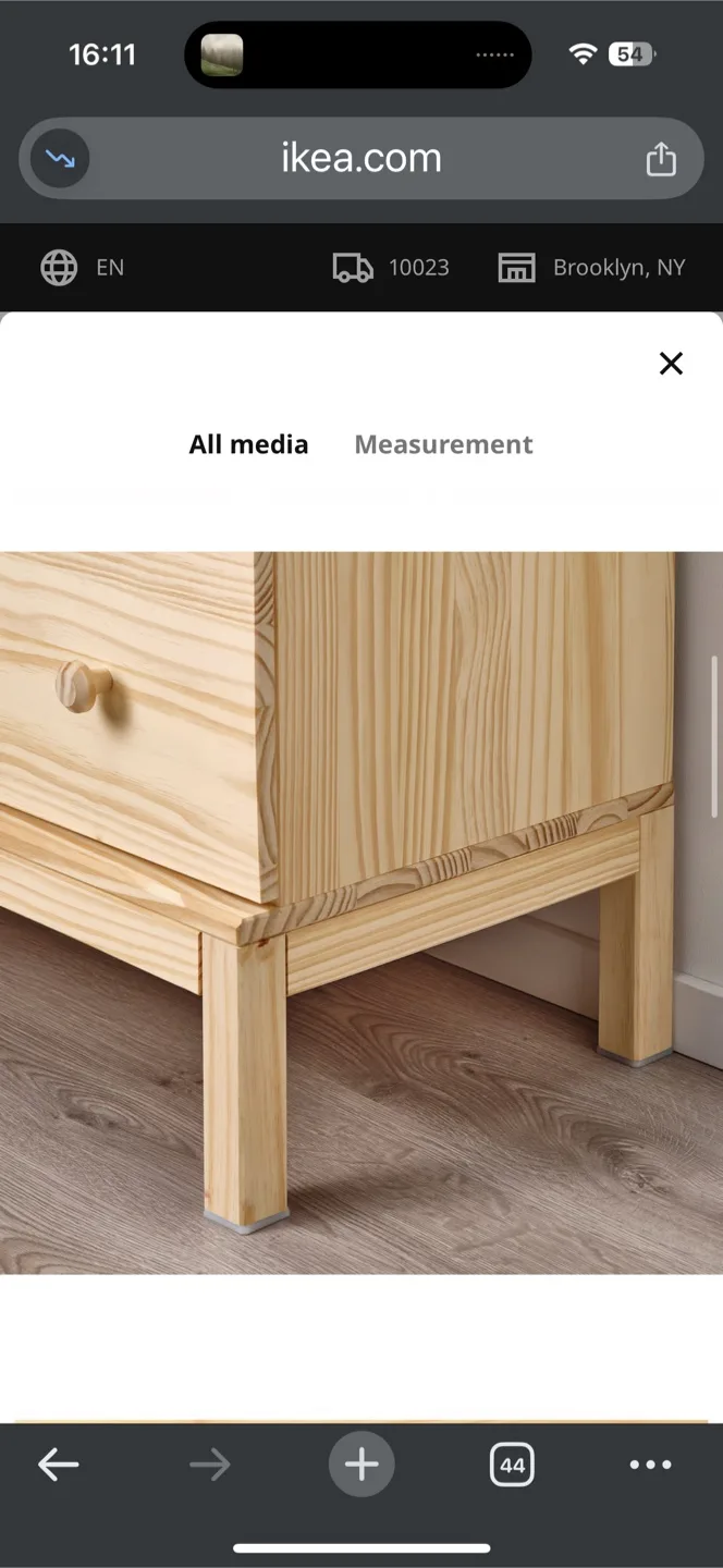 IKEA TARVA Wooden 3-Drawer Dresser image indicator(7)