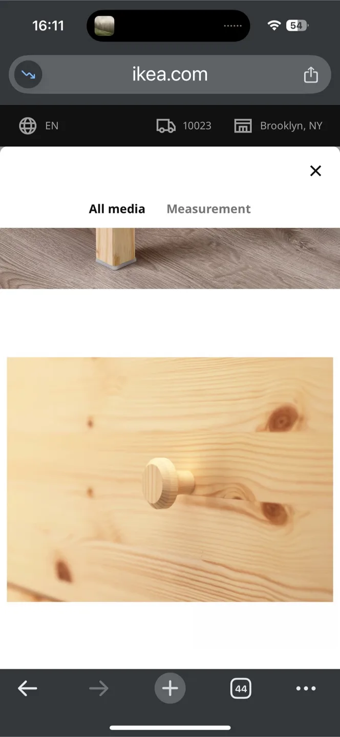 IKEA TARVA Wooden 3-Drawer Dresser image indicator(8)