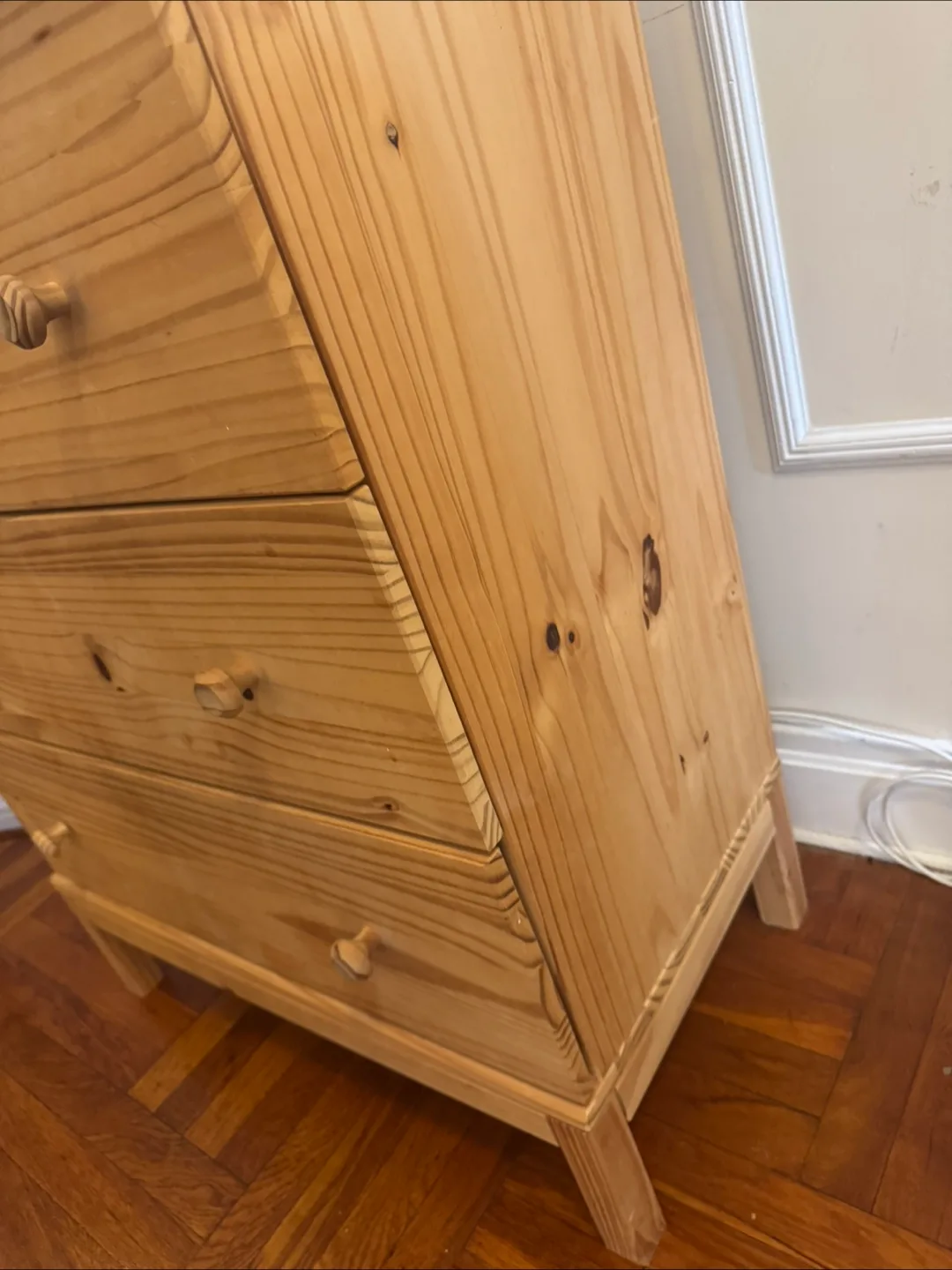 IKEA TARVA Wooden 3-Drawer Dresser image indicator(4)