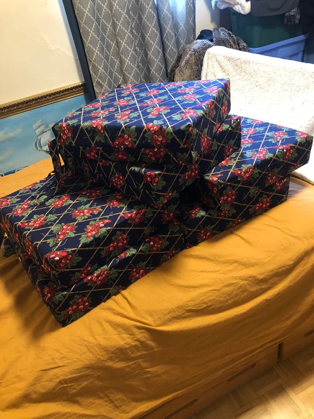 Custom Floral Print Chair Cushions thumbnail