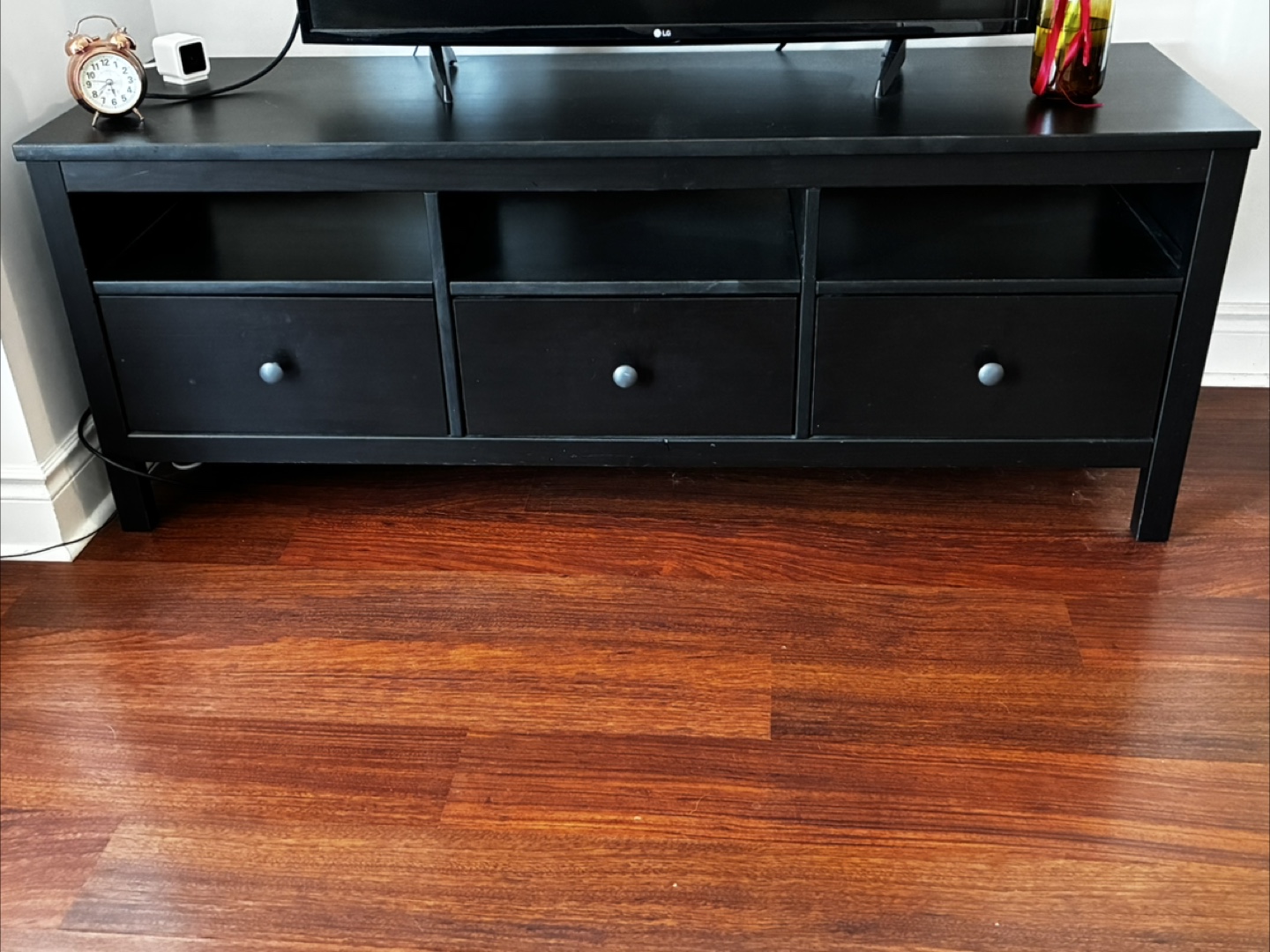 IKEA Hemnes Black-Brown TV Stand