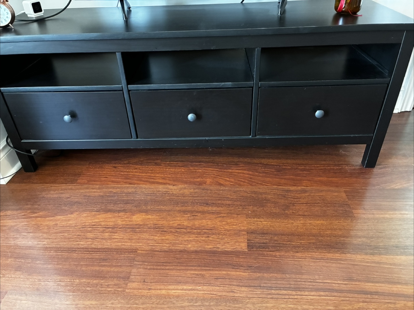 IKEA Hemnes Black-Brown TV Stand - photo 3