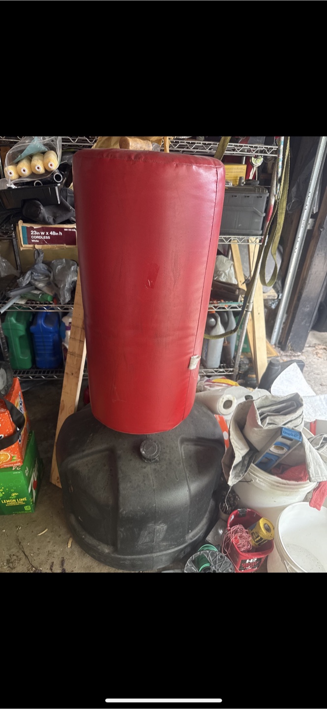 Red Free Standing Punching Bag