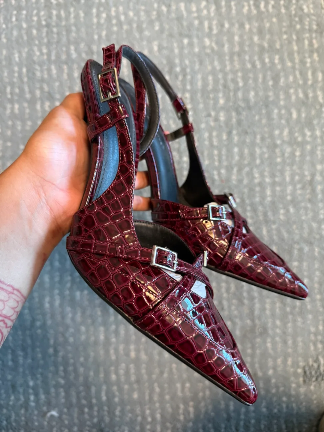 On feet& in love Rosso Ancora Heels image indicator(6)