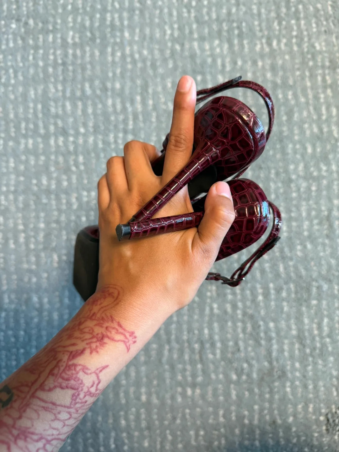 On feet& in love Rosso Ancora Heels image indicator(7)