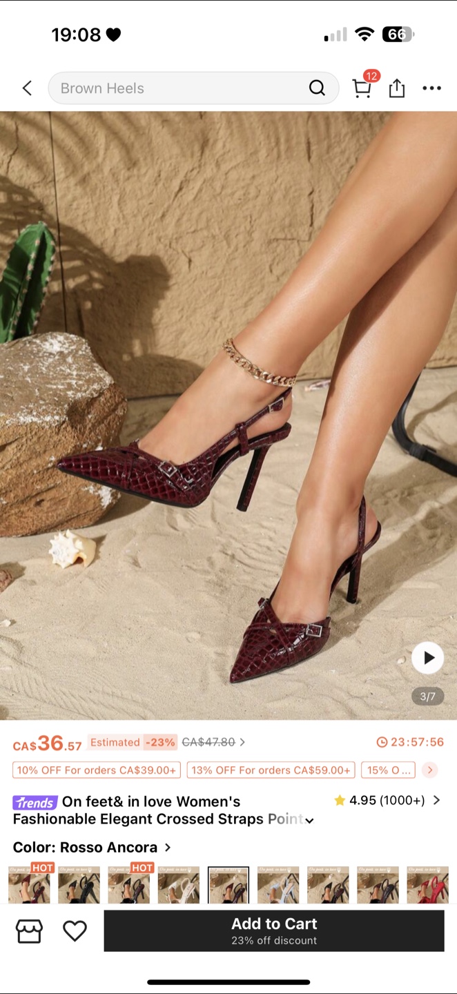 On feet& in love Rosso Ancora Heels - photo 2