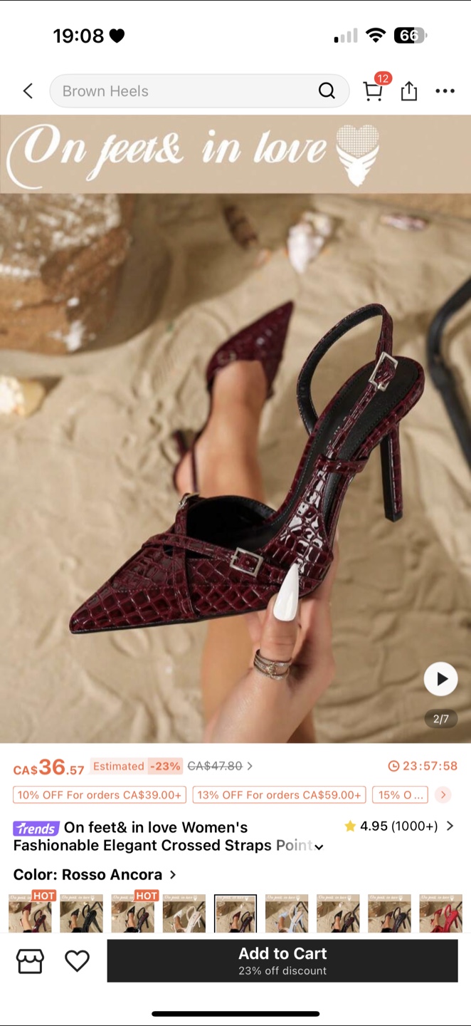 On feet& in love Rosso Ancora Heels