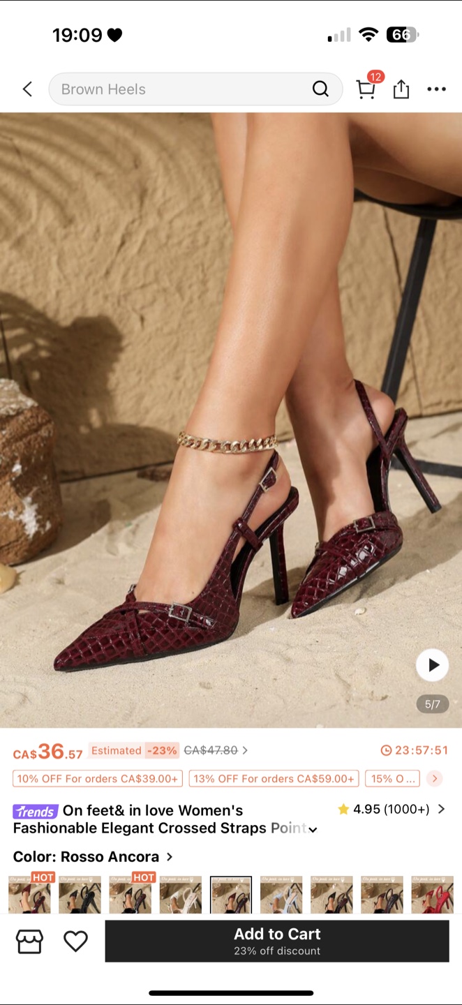 On feet& in love Rosso Ancora Heels - photo 4