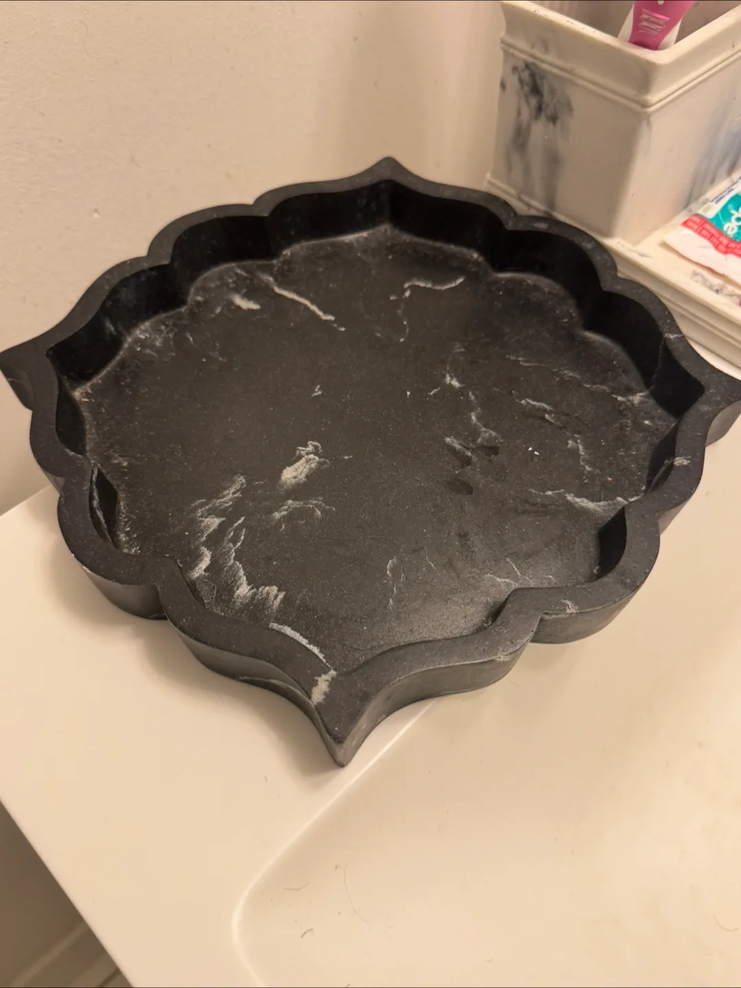 ‼️MOVING OUT SALE‼️Marble Black Tray thumbnail