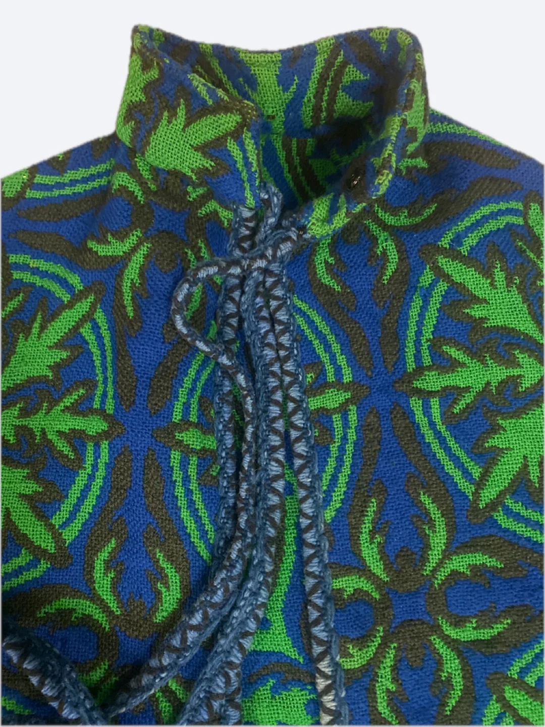 STUNNING Vintage Patterned Blue & Green Cape image indicator(2)