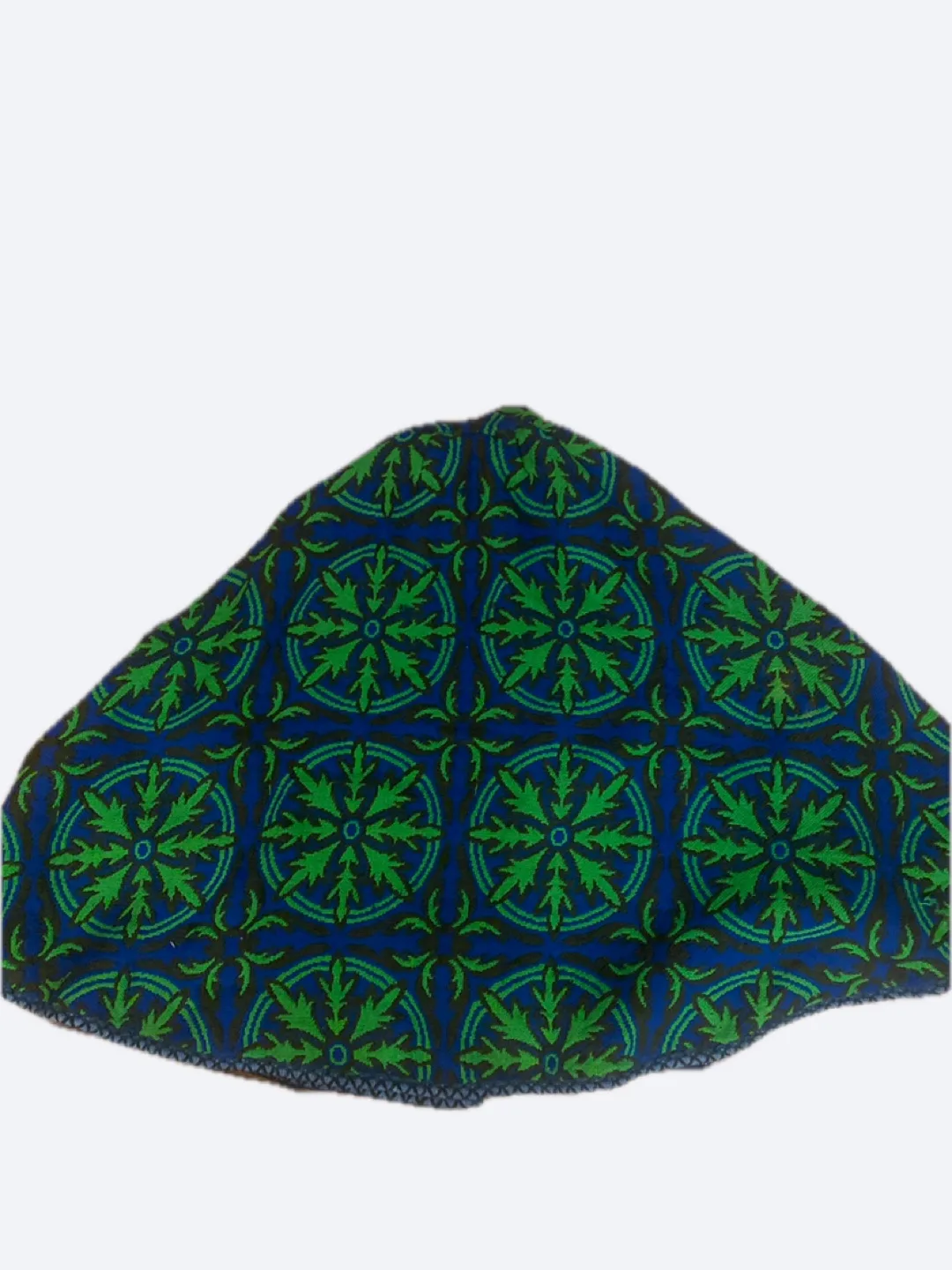 STUNNING Vintage Patterned Blue & Green Cape image indicator(4)