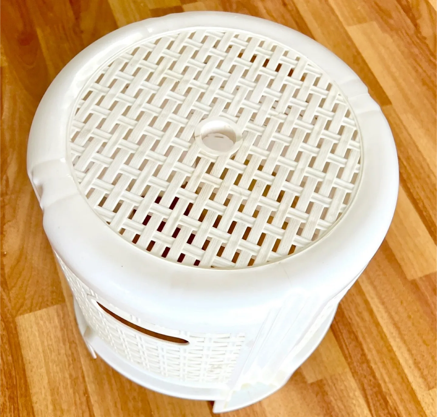 White Plastic  Stool thumbnail