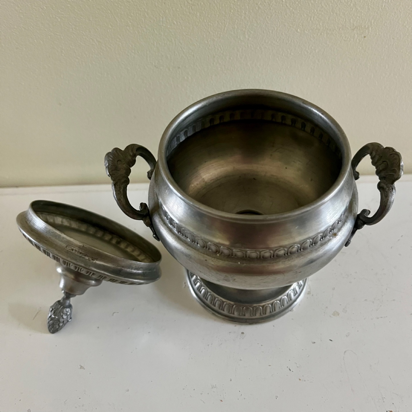 Ariston Peltro Pewter Sugar Bowl - photo 2