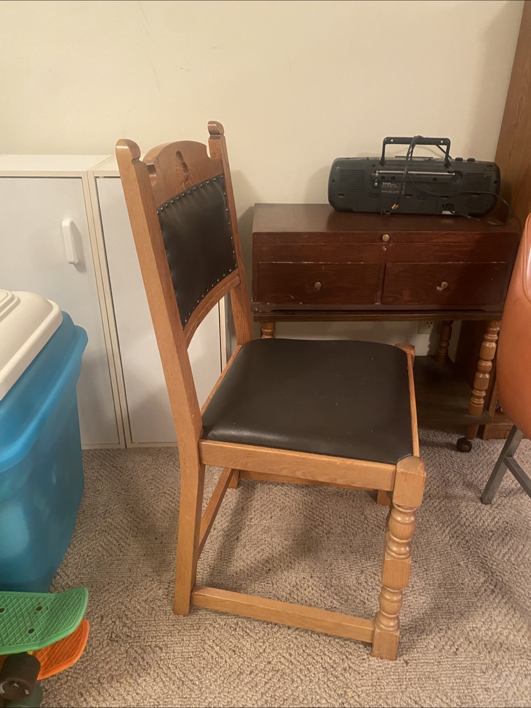 Antique Oak Dining Chair - photo 4