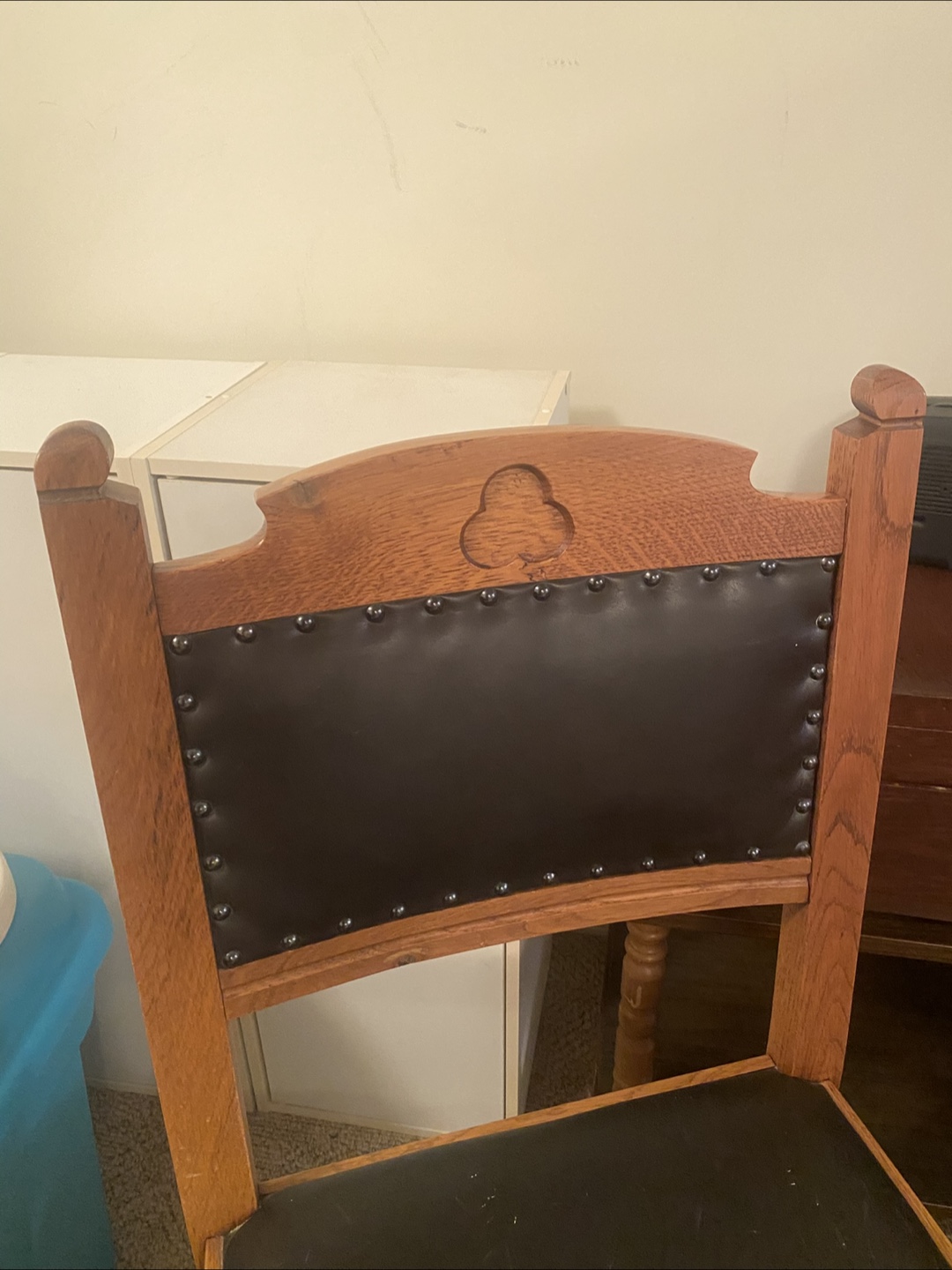 Antique Oak Dining Chair - photo 3