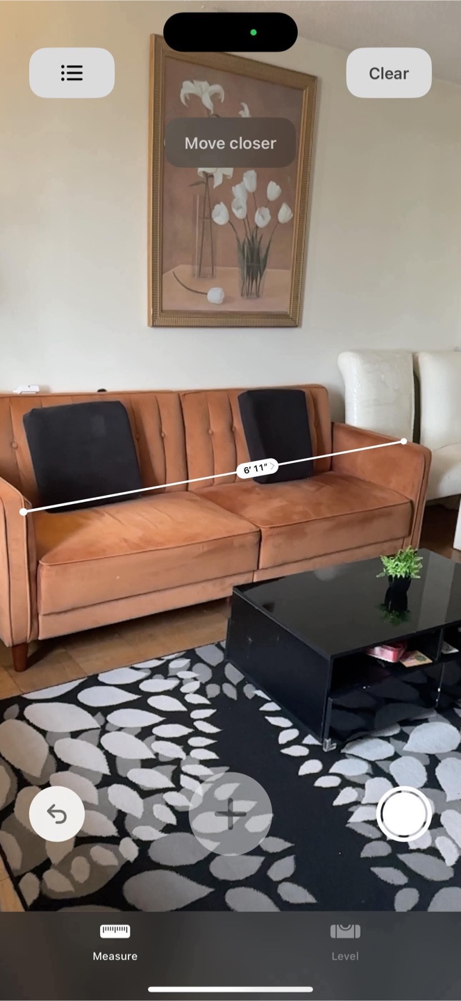 Orange Velvet Sofa 450$ only 6 feet - photo 5