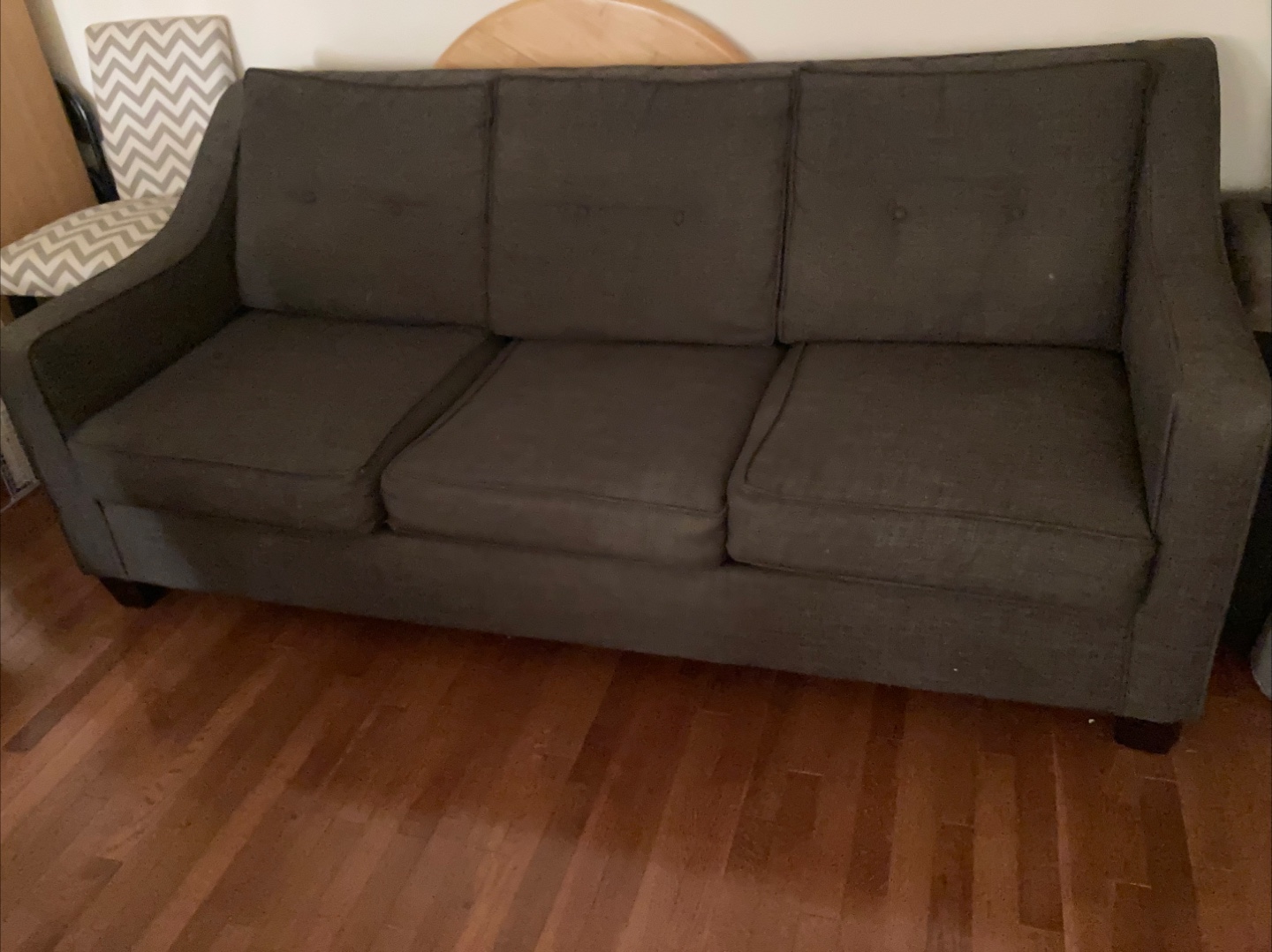 Comfortable Three-Seat Sofa - Gray