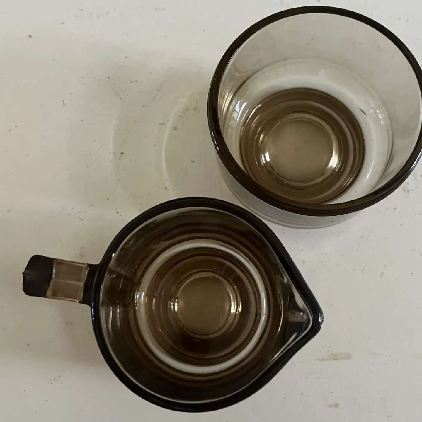 MCM Italian Glass Cream and Sugar Set image indicator(2)