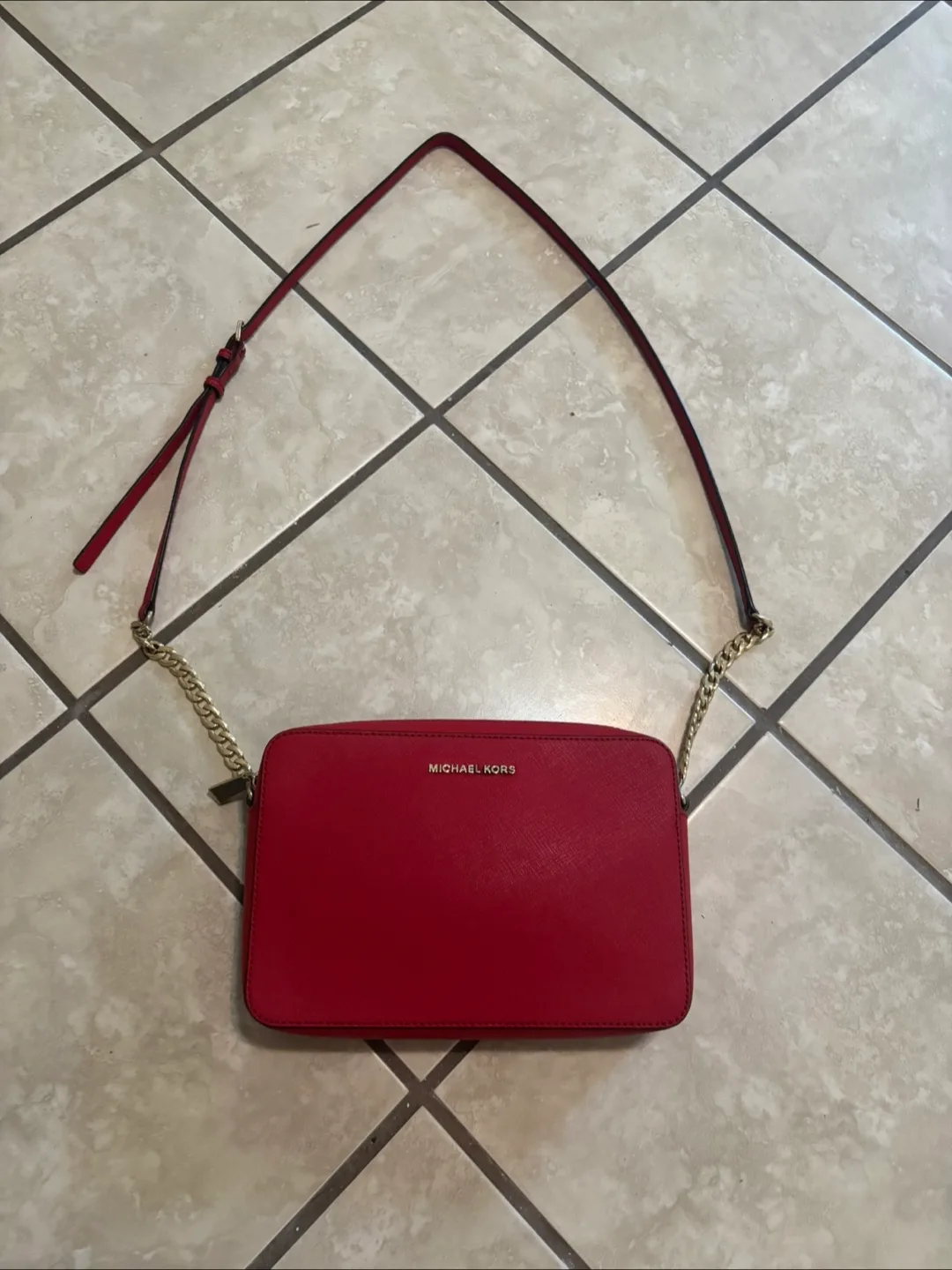 Michael Kors Red Crossbody Bag