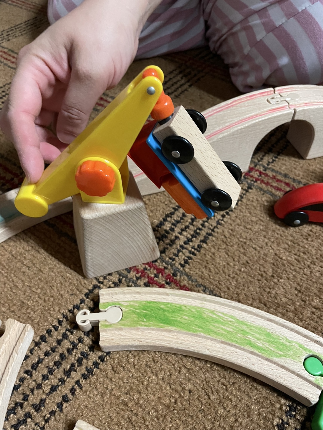 IKEA magnetic Wooden Train Set - 50 pieces - photo 3