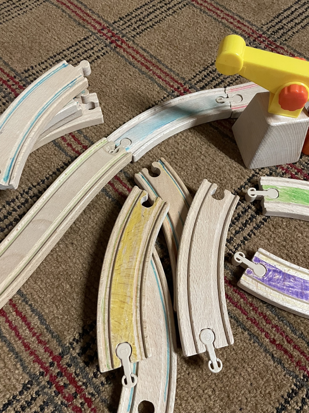 IKEA magnetic Wooden Train Set - 50 pieces - photo 2