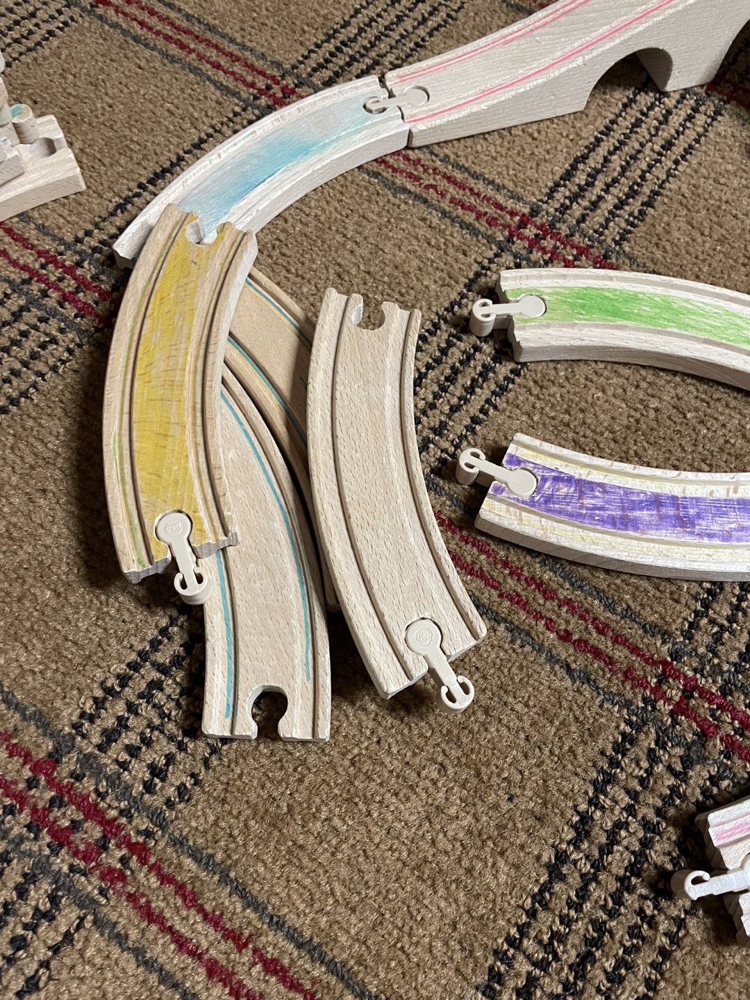IKEA magnetic Wooden Train Set - 50 pieces - photo 4