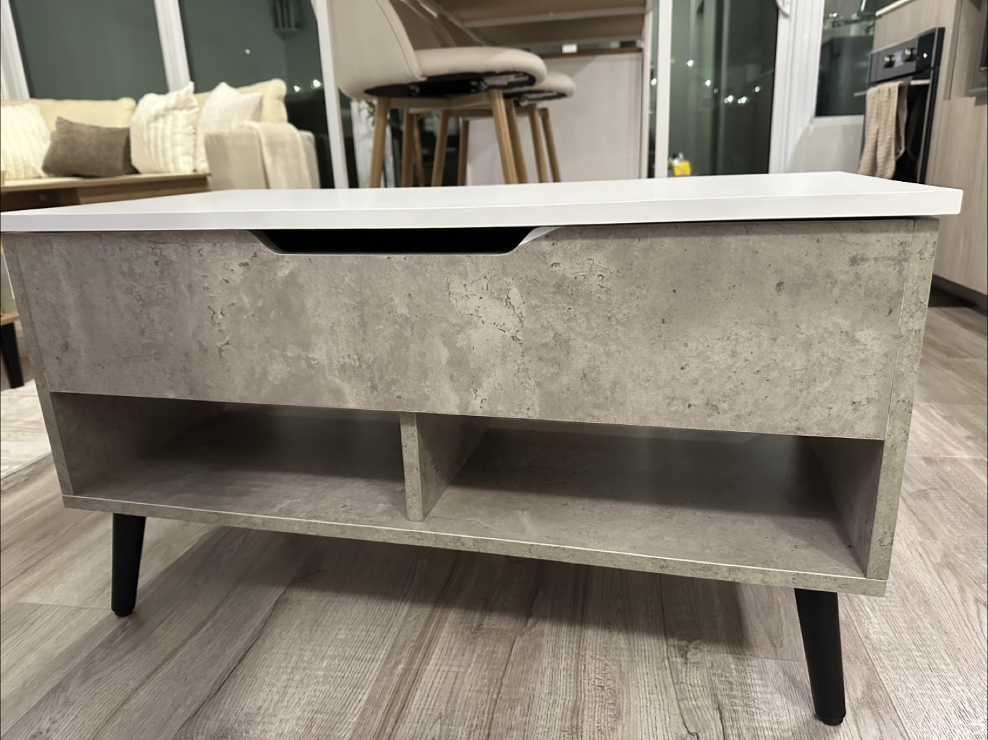 Lift Top Coffee Table - Grey Concrete Look - photo 4