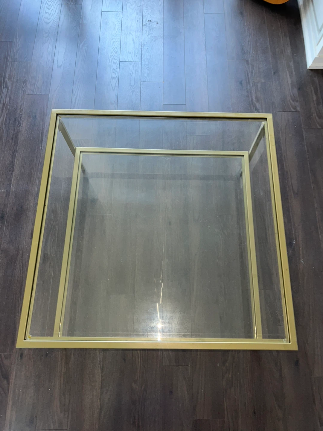 Gold & Glass Coffee Table - photo 4