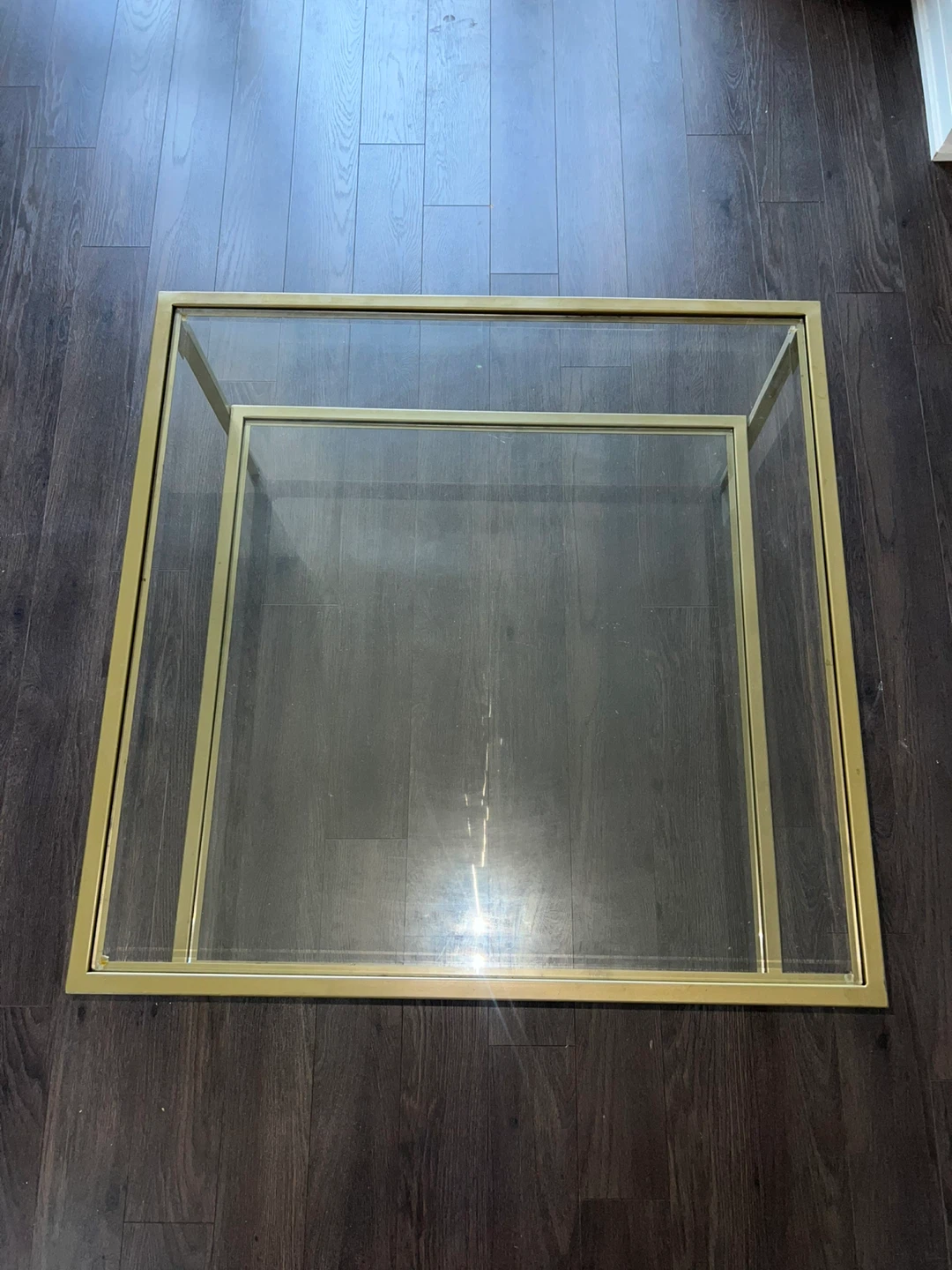 Gold & Glass Coffee Table - photo 3