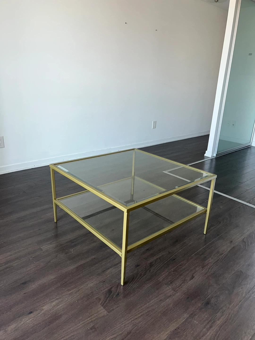 Gold & Glass Coffee Table