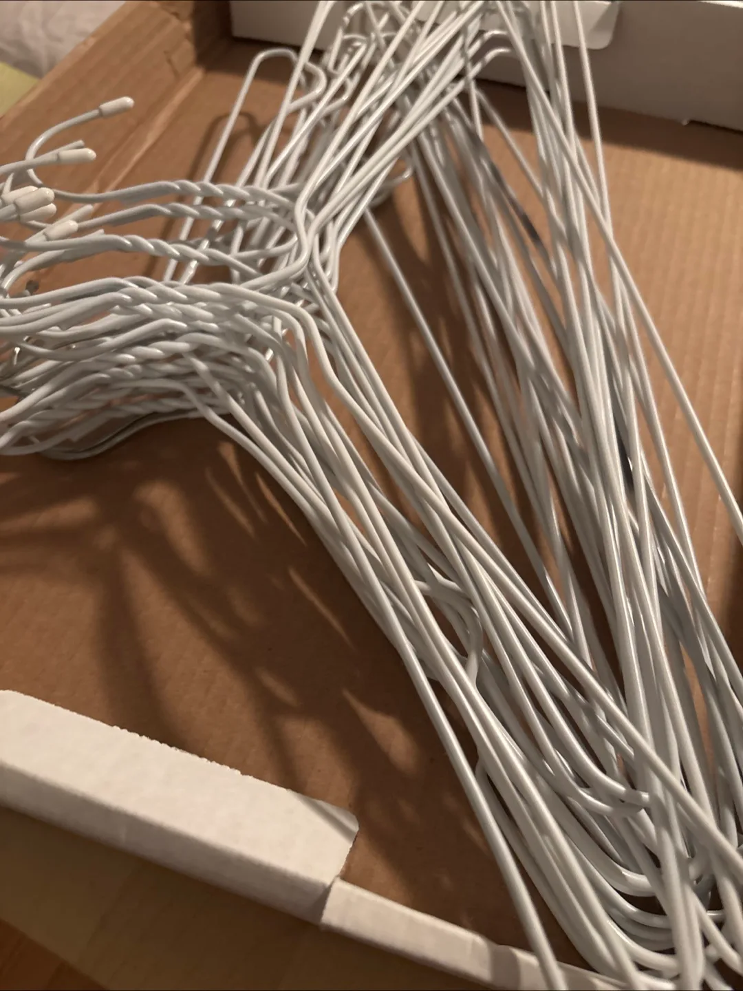 White Metal Clothes Hangers thumbnail