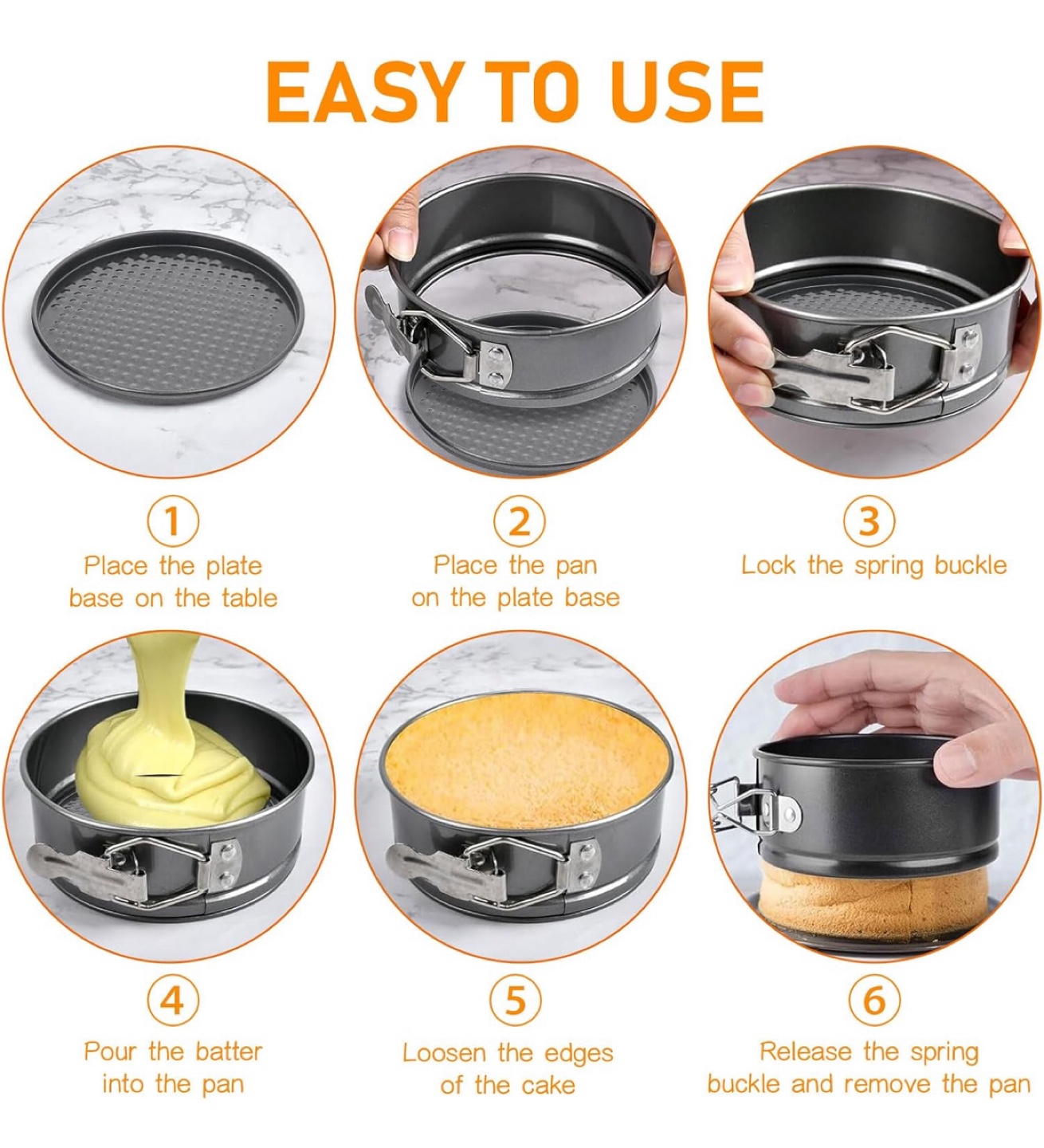 Springform Cake Pan Set - Non-Stick - photo 2