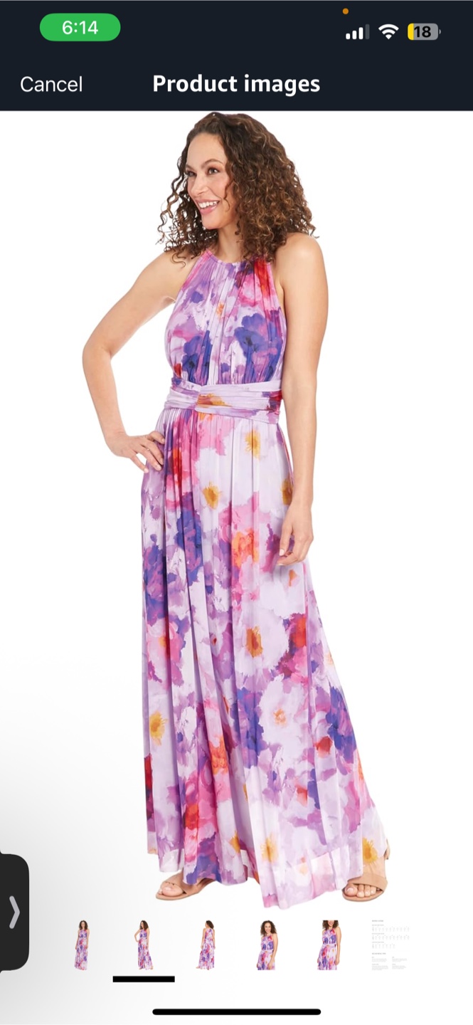 London Times Floral Maxi Dress - Size 16 - photo 2