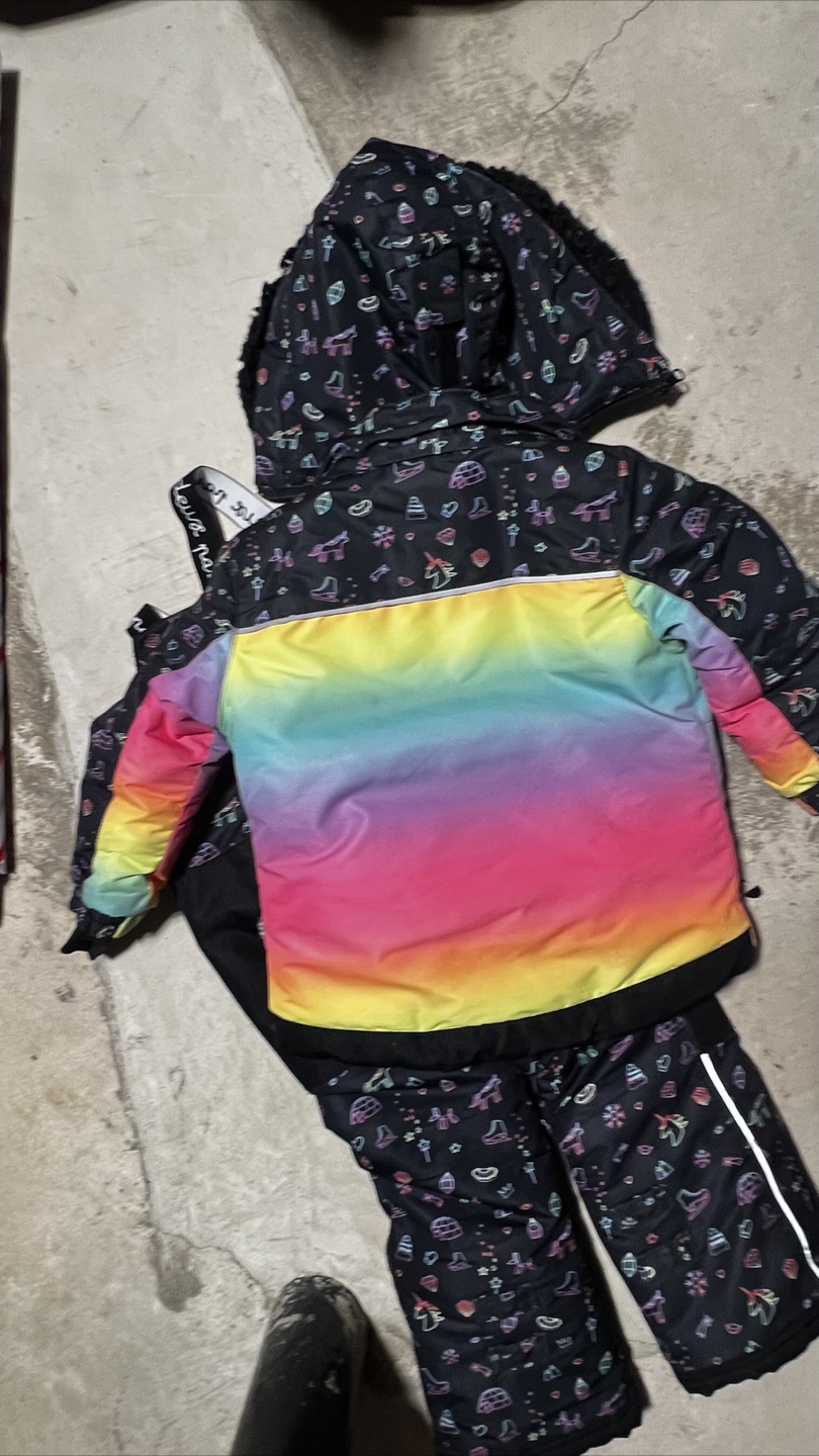 Rainbow Puffer Jacket Snowsuit - Size 4 - photo 3