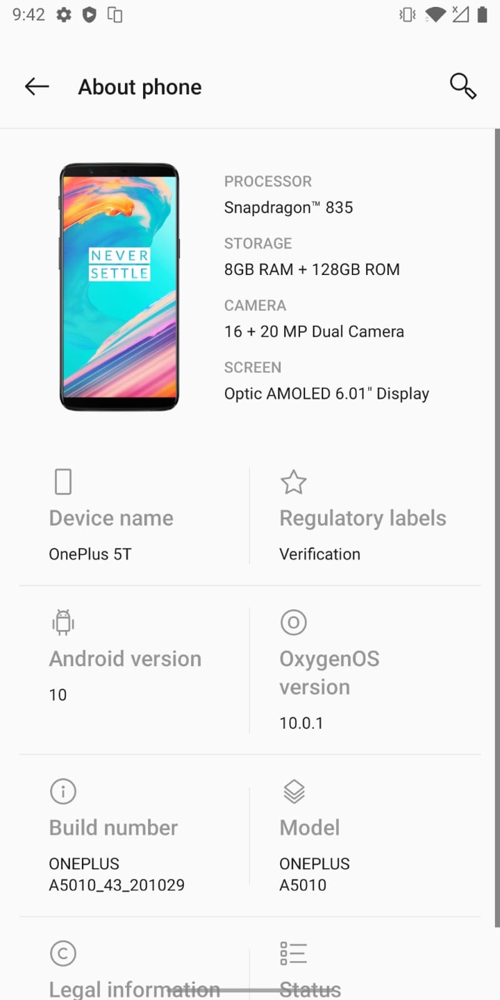 Urgent sale by Aug 18 OnePlus 5T - 128GB Storage - photo 3