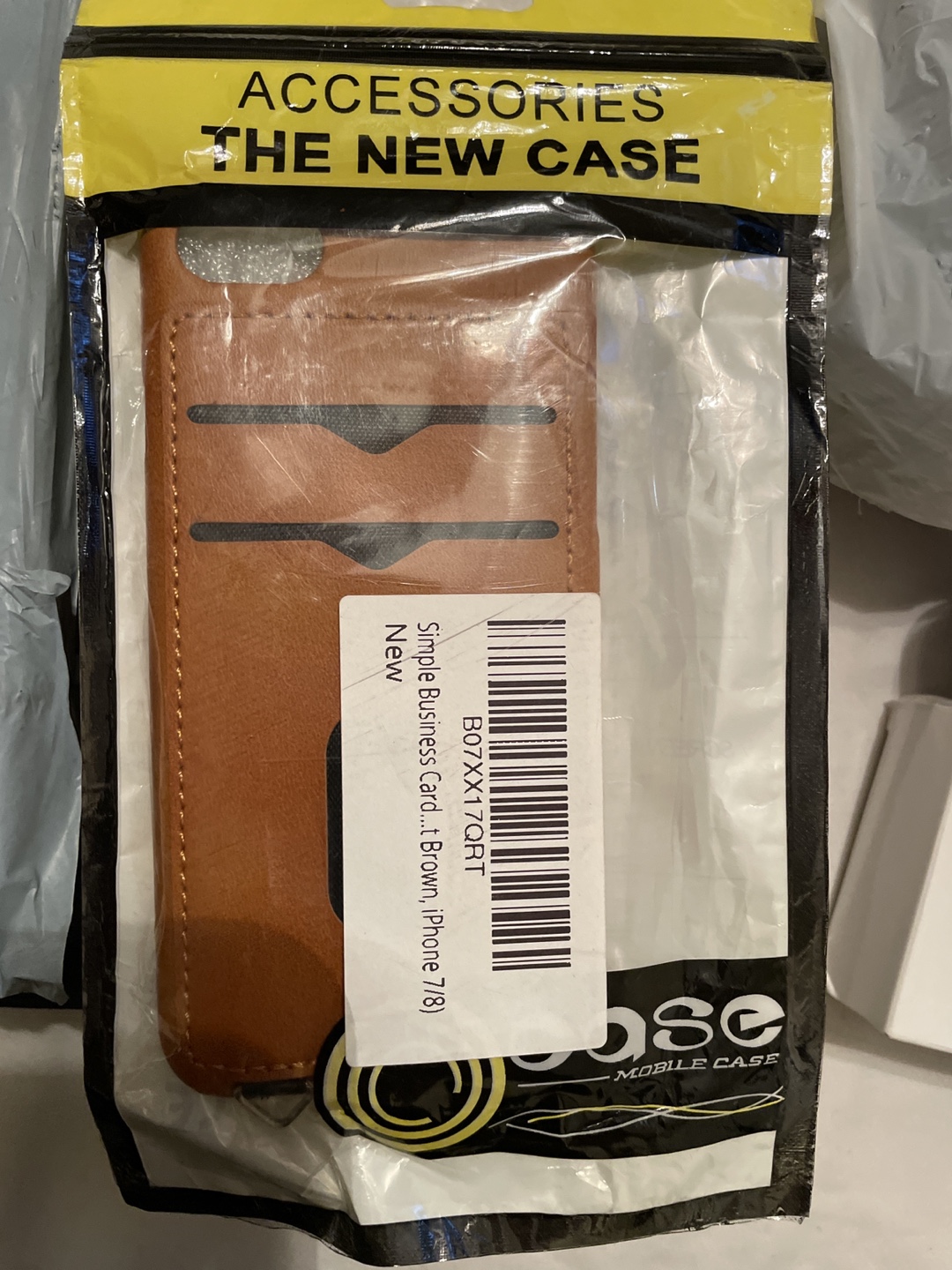 New Case Mobile Brown iPhone 7/8 Card Case