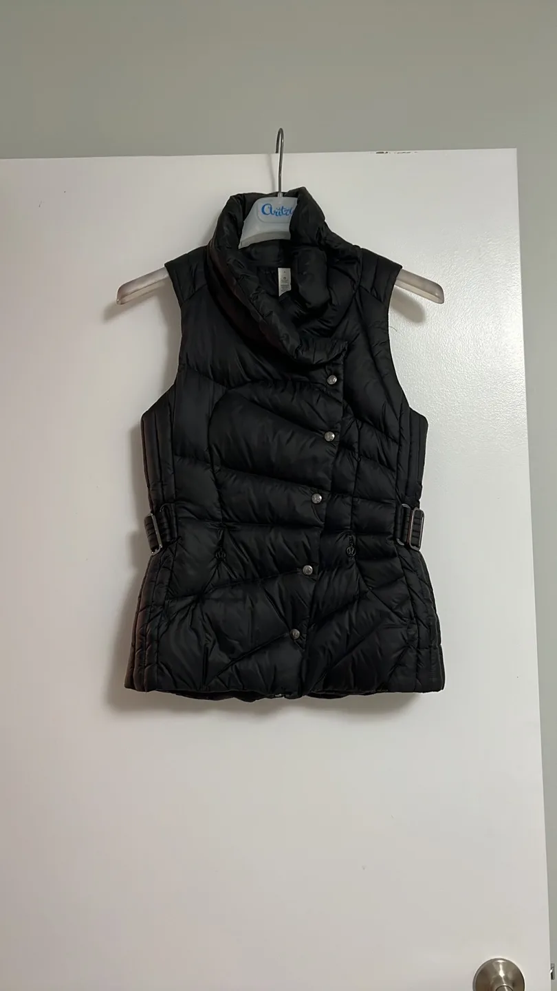 NEW Lululemon Athletica Black Down Vest image indicator(2)